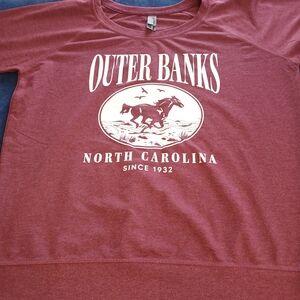 Graphic Image Maroon Outer Banks Sweatshirt